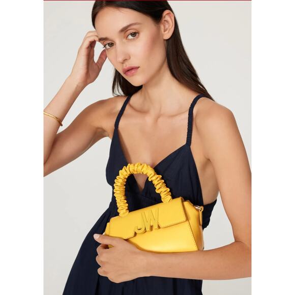 Jason Wu Rommy Leather Bag Yellow Leather‎ Logo Detachable Strap Micro - Picture 2 of 12